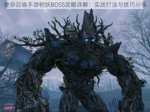 使命召唤手游树妖BOSS攻略详解：实战打法与技巧分享