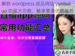 解锁 wordpress 成品网站 yunbuluo 的强大功能，畅享更多优质服务