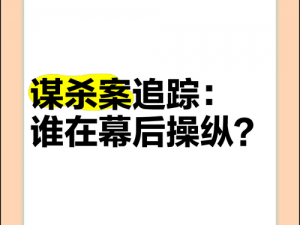 揭秘谋杀顺序：从策划到执行的全程追踪报道