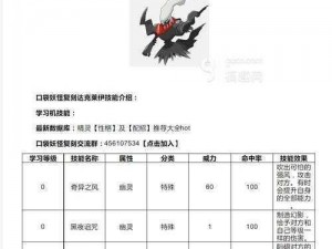 口袋妖怪复刻噩梦神攻略：深度解析最佳配招策略