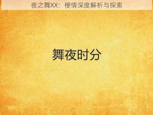 夜之舞XX：梗情深度解析与探索