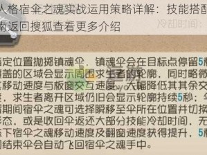 第五人格宿伞之魂实战运用策略详解：技能搭配与操作指南返回搜狐查看更多介绍