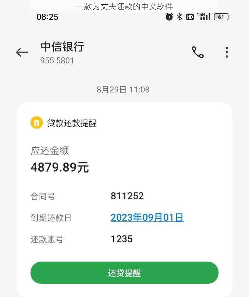 一款为丈夫还款的中文软件