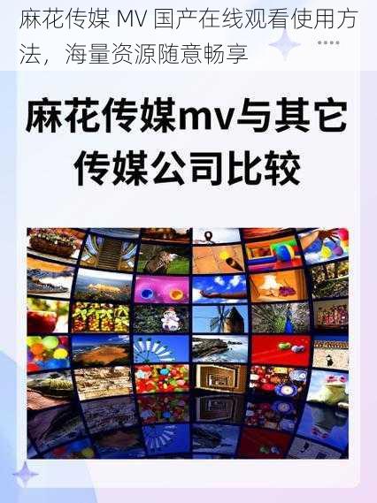 麻花传媒 MV 国产在线观看使用方法，海量资源随意畅享