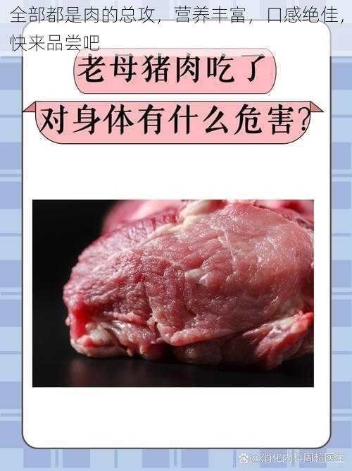 全部都是肉的总攻，营养丰富，口感绝佳，快来品尝吧