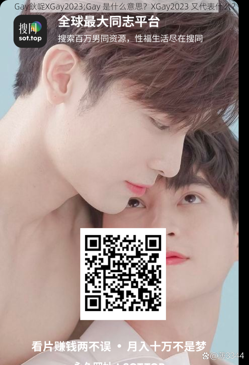 Gay鈥哫XGay2023;Gay 是什么意思？XGay2023 又代表什么？