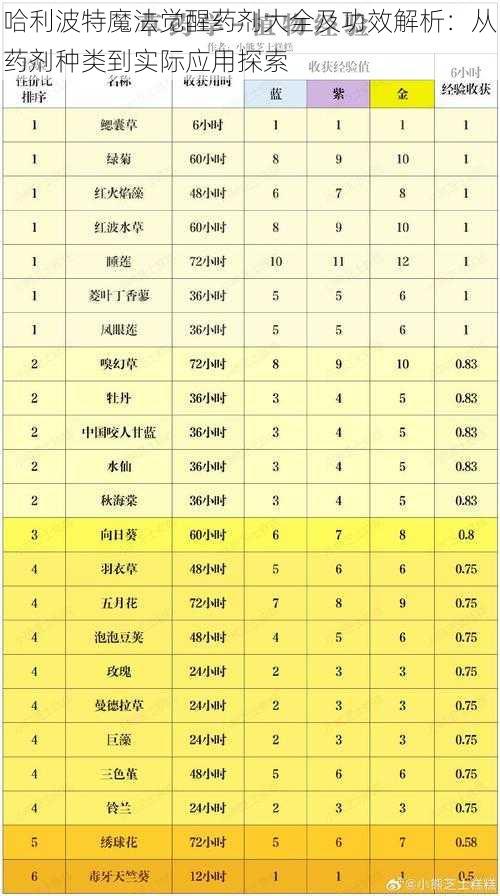 哈利波特魔法觉醒药剂大全及功效解析：从药剂种类到实际应用探索