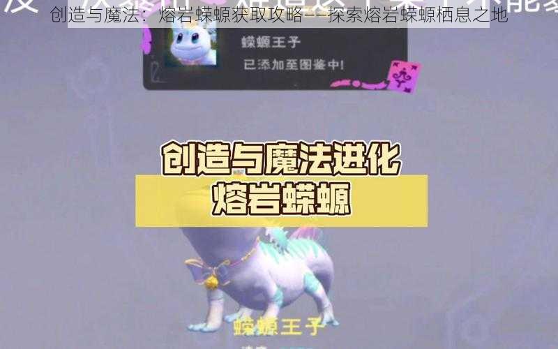 创造与魔法：熔岩蝾螈获取攻略——探索熔岩蝾螈栖息之地