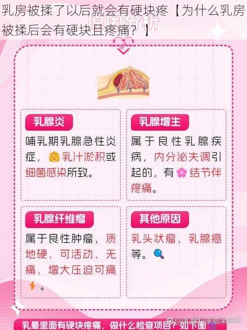 乳房被揉了以后就会有硬块疼【为什么乳房被揉后会有硬块且疼痛？】