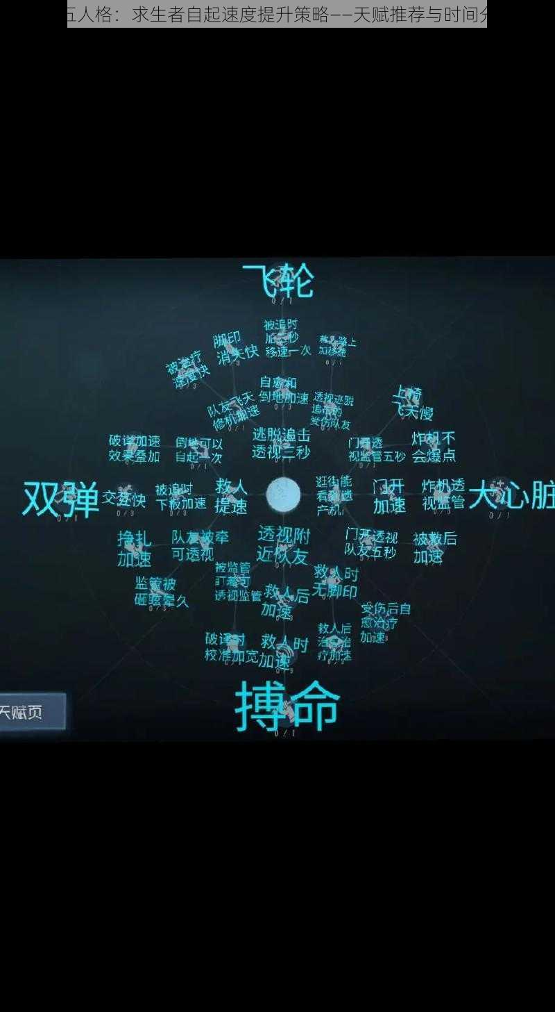 第五人格：求生者自起速度提升策略——天赋推荐与时间分析