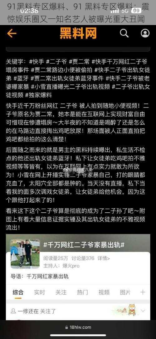 91黑料专区爆料、91 黑料专区爆料：震惊娱乐圈又一知名艺人被曝光重大丑闻