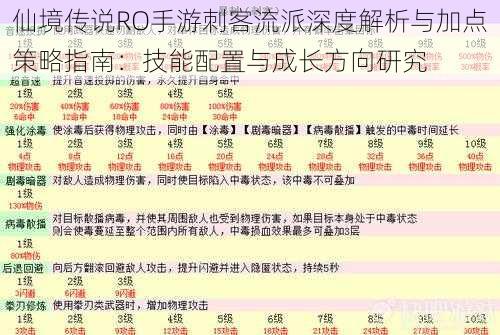 仙境传说RO手游刺客流派深度解析与加点策略指南：技能配置与成长方向研究