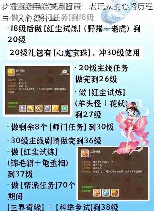 梦幻西游手游岁月留声：老玩家的心路历程与个人心得分享