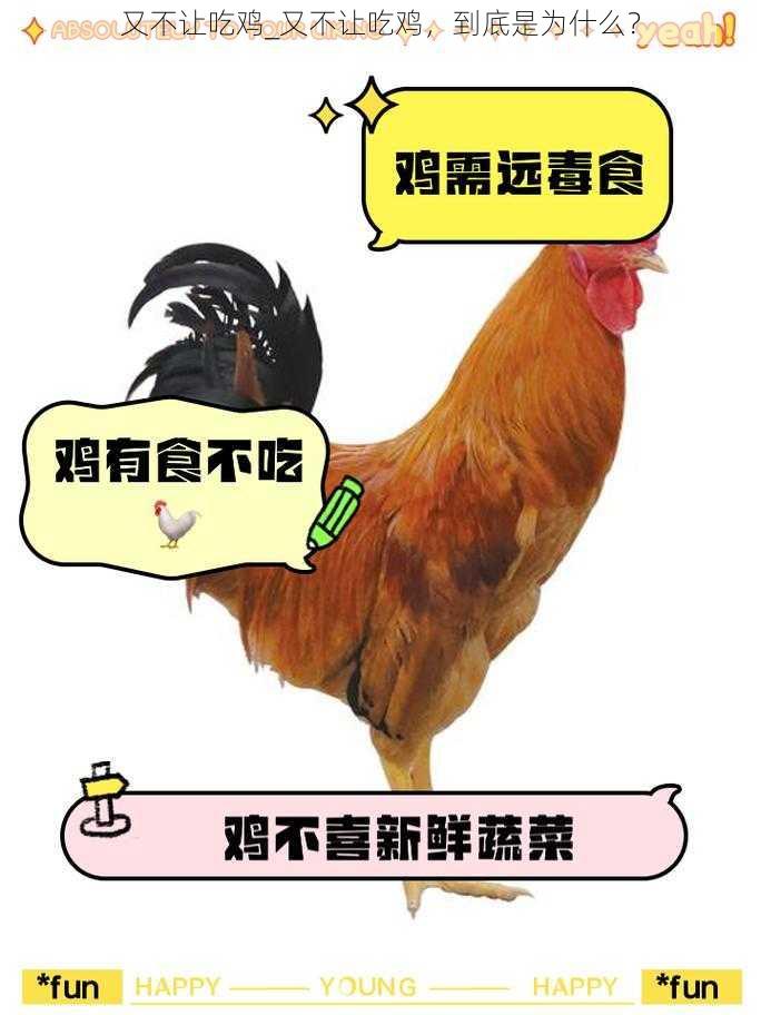 又不让吃鸡_又不让吃鸡，到底是为什么？