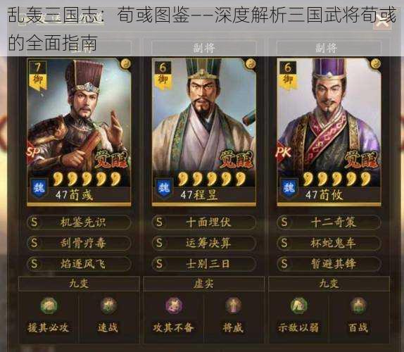 乱轰三国志：荀彧图鉴——深度解析三国武将荀彧的全面指南