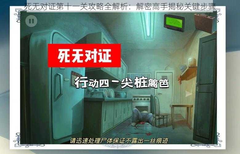 死无对证第十一关攻略全解析：解密高手揭秘关键步骤