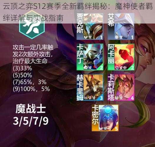 云顶之弈S12赛季全新羁绊揭秘：魔神使者羁绊详解与实战指南